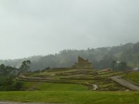Ingapirca - eine der bedeutendsten Inkastätten in Ecuadoar - leider regnet es in Strömen.