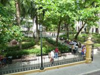 Blick vom Palacio auf den Parque de Bolivar